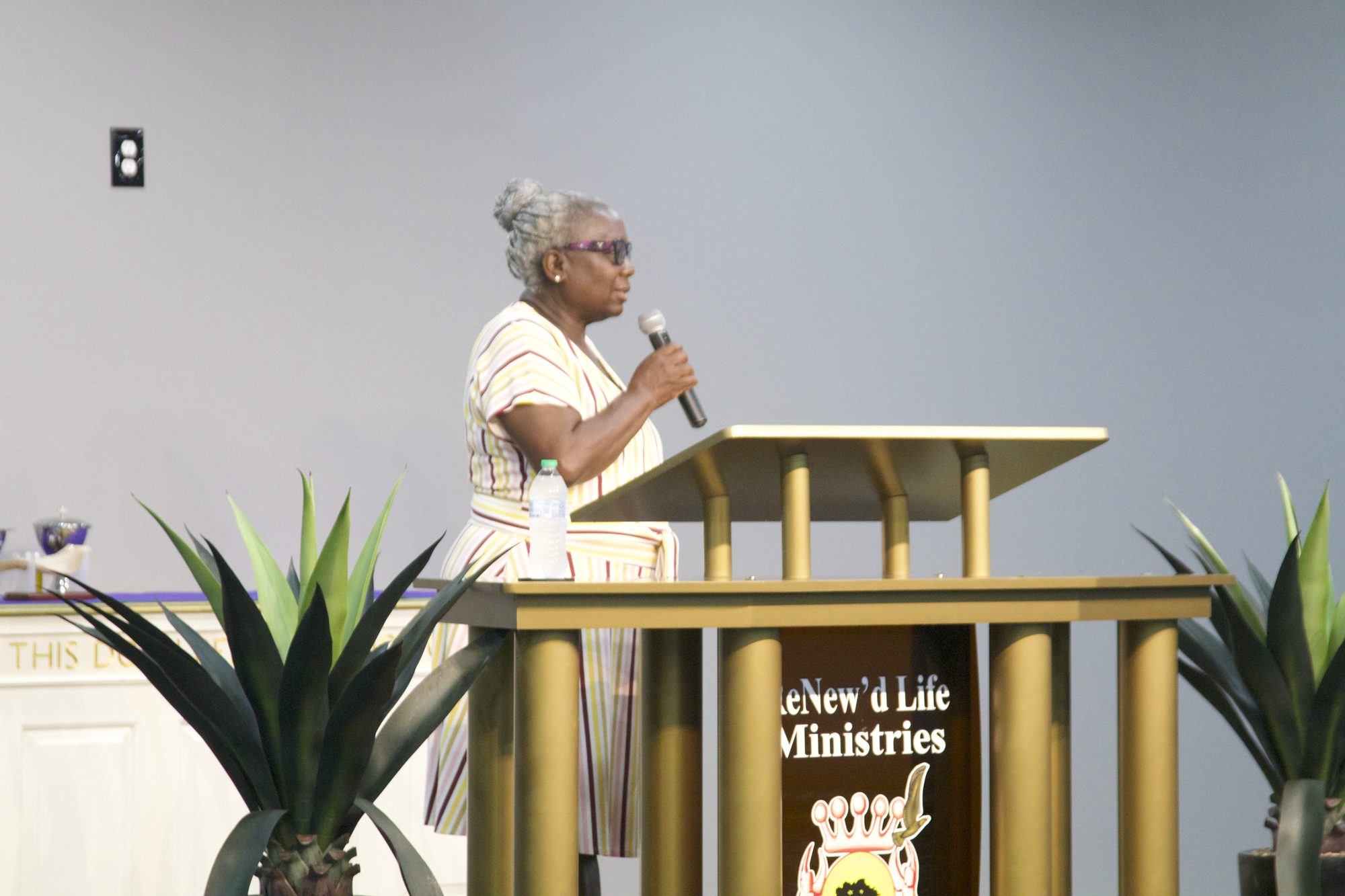 Karen speaking at ReNew’d Life